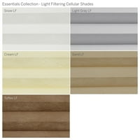Колекција на Custom Essentials, безжична светлина за филтрирање на светлина, крем, 1 4 Ширина 48 Должина