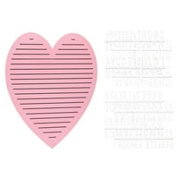 Pearhead Pink Heart во облик на дрвени букви, бебе девојче за чување на фотографии од девојче