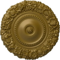 Екена Милвир 21 ОД 2 П Марсеј таванот Медалјон, злато со рачно насликан