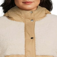 Марк Алан женски фау Шерпа ватиран палто