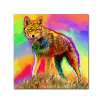 Трговска марка ликовна уметност „поп уметност волк 3“ платно уметност од Хауи Грин