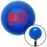 Црвено Американско Знаме Сино Метално Копче За Поместување На Снегулки со 1. Вметнете Менувач Автоматски Прирачник