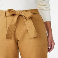 Бесплатно собрание на женските панталони со високи ремени со ремени, 26 ”за редовни, големини 0-18
