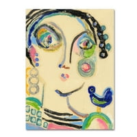Трговска марка ликовна уметност „Bluebird на моето рамо“ платно уметност од Вајан