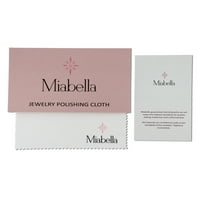 Miabella Women 2- Carat T.G.W. Овално сеча аквамарин 14kt бело злато солитер прстен