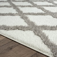 Обединети ткајачи на Америка Квинсленд Геометриски рачно изработен килим, 9,17 '6,5'