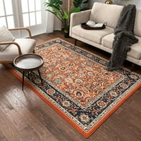 Добро ткаен килим за ориентална област Перса, 5 '3'