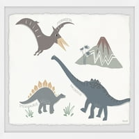 Видови на диносаурус на Мармонт Хил, врамени wallидна уметност