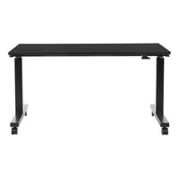 Office Star Products ft. Широка табела за прилагодување на пневматска висина со заклучување на црни кавци, црна челична рамка