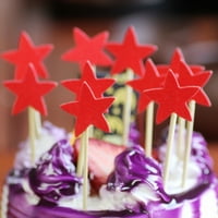 Фарфи Петкратна Ѕвезда Во Облик На Сјај Торта Топпер Партија Десерт Кекс Декор